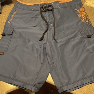 Navy Blue Maui Rippers Men's Swim Board Shorts